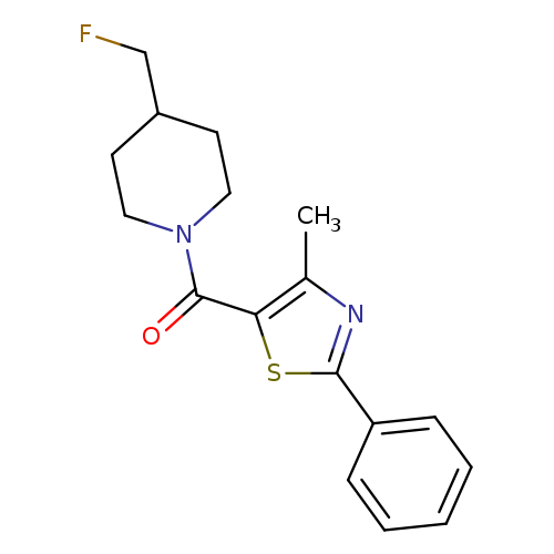 4-(fluoromethyl)-1-(4-methyl-2-phenyl-1,3-thiazole-5-carbonyl)piperidine