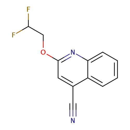 2-(2,2-difluoroethoxy)quinoline-4-carbonitrile