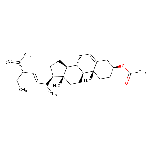 Stigmasta-5,22,25-trien-3-ol, 3-acetate, (3β,22E,24S)-