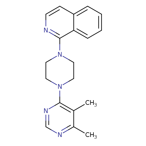 1-[4-(5,6-dimethylpyrimidin-4-yl)piperazin-1-yl]isoquinoline