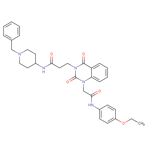 N-(1-benzylpiperidin-4-yl)-3-(1-{[(4-ethoxyphenyl)carbamoyl]methyl}-2,4-dioxo-1,2,3,4-tetrahydroquinazolin-3-yl)propanamide