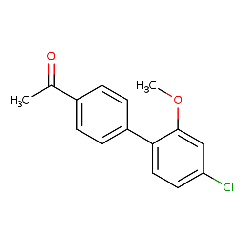 4-Acetyl-4'-chloro-2'-methoxybiphenyl)