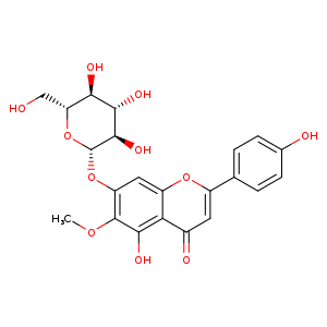 5-Hydroxy-2-(4-hydroxyphenyl)-6-methoxy-7-(((2S,3R,4S,5S,6R)-3,4,5-trihydroxy-6-(hydroxymethyl)tetrahydro-2H-pyran-2-yl)oxy)-4H-chromen-4-one