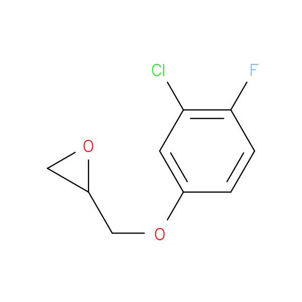 2-[(3-chloro-4-fluorophenoxy)methyl]oxirane