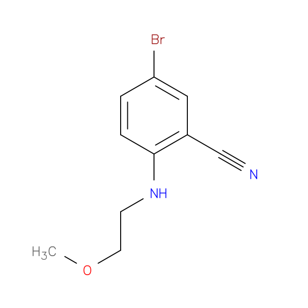 5-bromo-2-[(2-methoxyethyl)amino]benzonitrile
