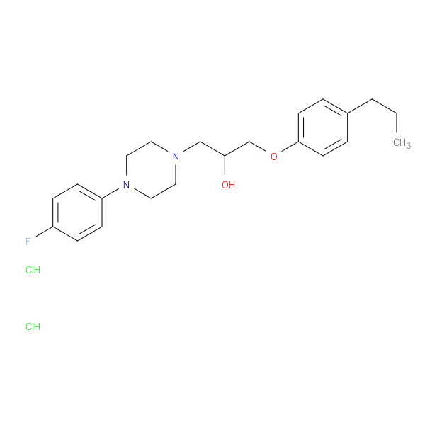 1-[4-(4-fluorophenyl)piperazin-1-yl]-3-(4-propylphenoxy)propan-2-ol dihydrochloride