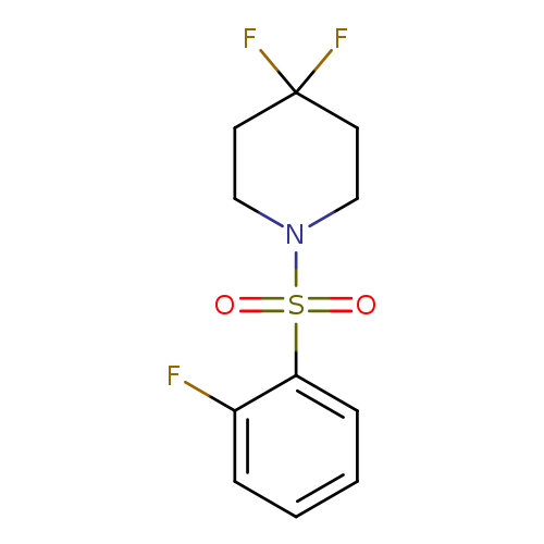4,4-difluoro-1-(2-fluorobenzenesulfonyl)piperidine