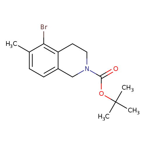 tert-butyl5-bromo-6-methyl-1,2,3,4-tetrahydroisoquinoline-2-carboxylate