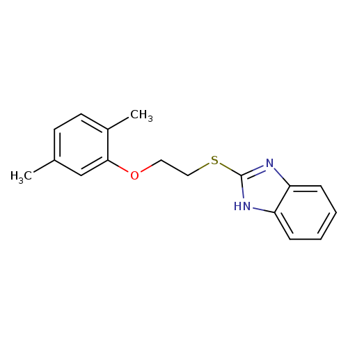 2-([2-(2,5-Dimethylphenoxy)ethyl]thio)-1h-benzimidazole