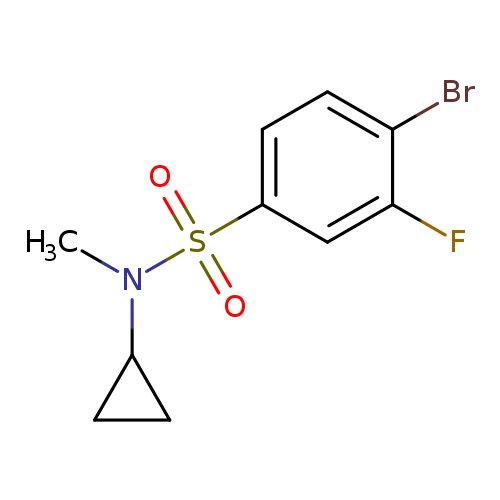 4-Bromo-n-cyclopropyl-3-fluoro-n-methylbenzenesulfonamide