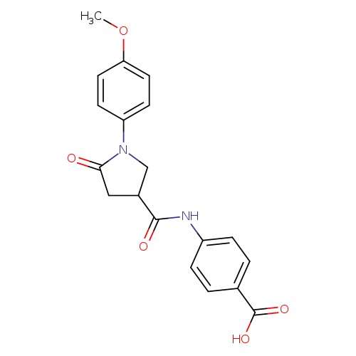 4-[1-(4-methoxyphenyl)-5-oxopyrrolidine-3-amido]benzoic acid