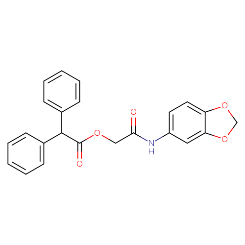 [(2H-1,3-benzodioxol-5-yl)carbamoyl]methyl 2,2-diphenylacetate