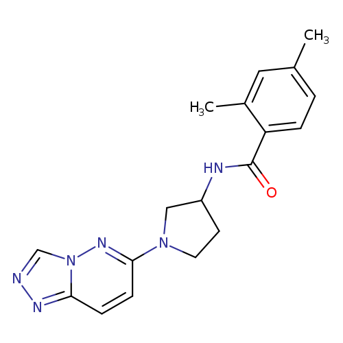2,4-dimethyl-N-(1-{[1,2,4]triazolo[4,3-b]pyridazin-6-yl}pyrrolidin-3-yl)benzamide