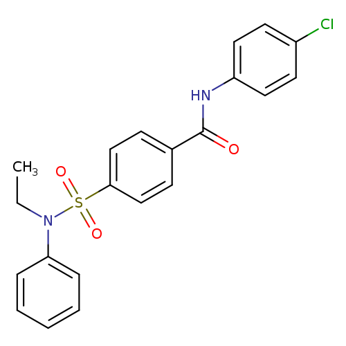 N-(4-chlorophenyl)-4-[ethyl(phenyl)sulfamoyl]benzamide