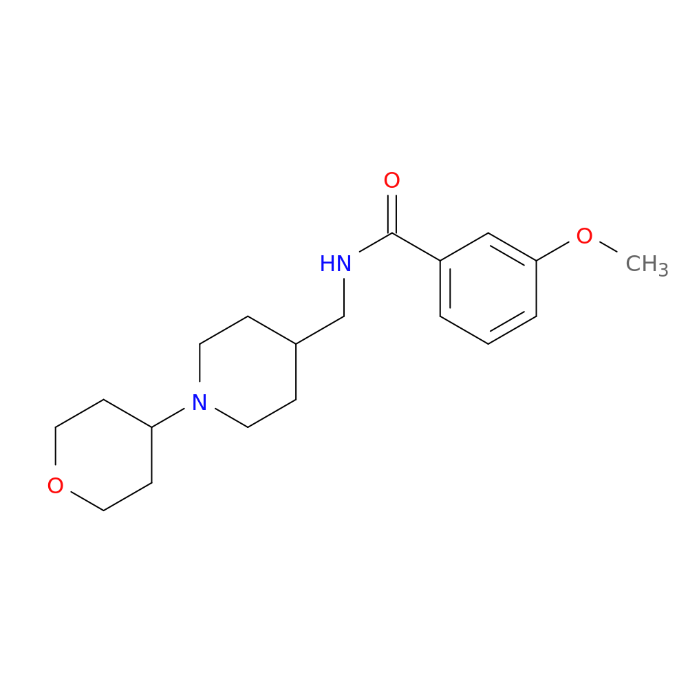 3-methoxy-N-{[1-(oxan-4-yl)piperidin-4-yl]methyl}benzamide