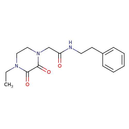 2-(4-ethyl-2,3-dioxopiperazin-1-yl)-N-(2-phenylethyl)acetamide