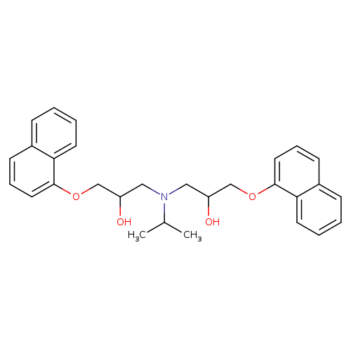 2-Propanol, 1,1'-[(1-methylethyl)imino]bis[3-(1-naphthalenyloxy)-