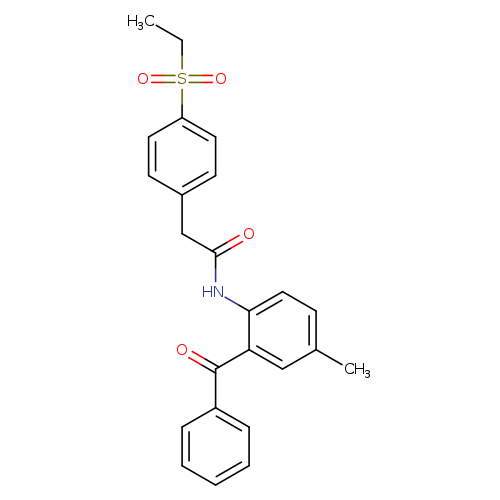 N-(2-benzoyl-4-methylphenyl)-2-[4-(ethanesulfonyl)phenyl]acetamide