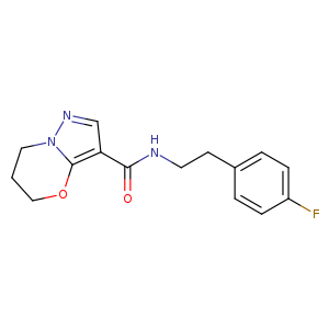 N-[2-(4-fluorophenyl)ethyl]-5H,6H,7H-pyrazolo[3,2-b][1,3]oxazine-3-carboxamide