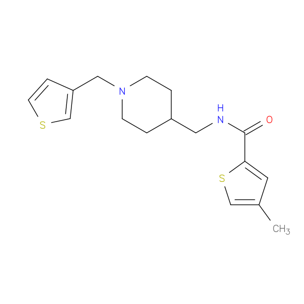 4-methyl-N-({1-[(thiophen-3-yl)methyl]piperidin-4-yl}methyl)thiophene-2-carboxamide