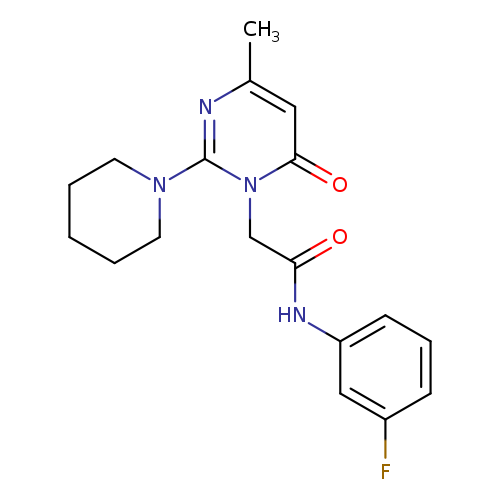 N-(3-fluorophenyl)-2-[4-methyl-6-oxo-2-(piperidin-1-yl)-1,6-dihydropyrimidin-1-yl]acetamide