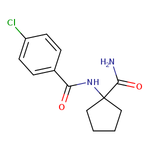 N-(1-CARBAMOYL-CYCLOPENTYL)-4-CHLORO-BENZAMIDE