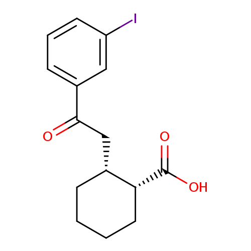 cis-2-[2-(3-Iodophenyl)-2-oxoethyl]cyclohexane-1-carboxylic acid