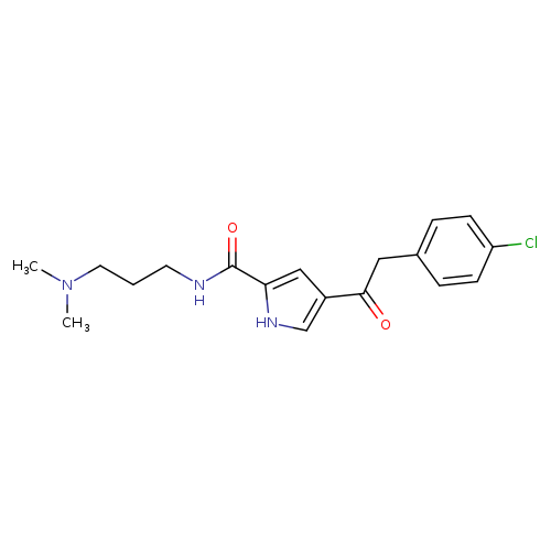 4-[2-(4-chlorophenyl)acetyl]-N-[3-(dimethylamino)propyl]-1H-pyrrole-2-carboxamide
