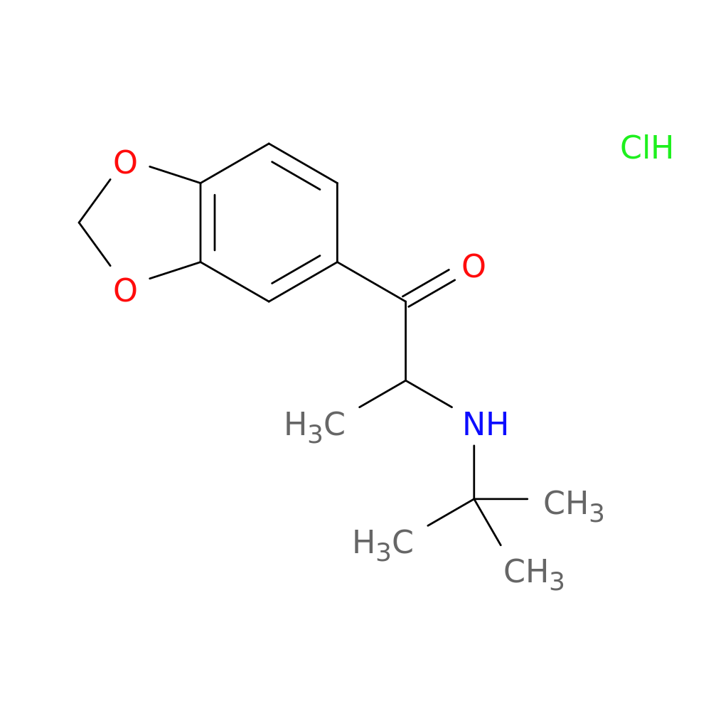 1-(benzo[d][1,3]dioxol-5-yl)-2-(tert-butylamino)propan-1-one,monohydrochloride