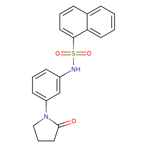 N-[3-(2-oxopyrrolidin-1-yl)phenyl]naphthalene-1-sulfonamide