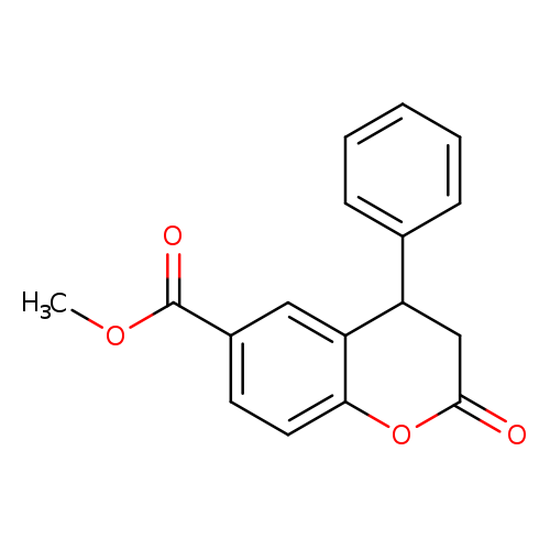 rac 6-Methoxycarbonyl-4-phenyl-3,4-dihydrocoumarin