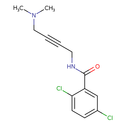 2,5-dichloro-N-[4-(dimethylamino)but-2-yn-1-yl]benzamide