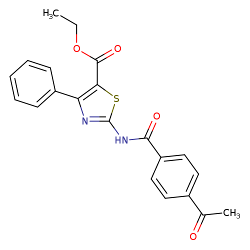 ethyl 2-(4-acetylbenzamido)-4-phenyl-1,3-thiazole-5-carboxylate