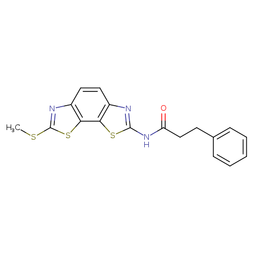 N-[11-(methylsulfanyl)-3,12-dithia-5,10-diazatricyclo[7.3.0.0^{2,6}]dodeca-1(9),2(6),4,7,10-pentaen-4-yl]-3-phenylpropanamide