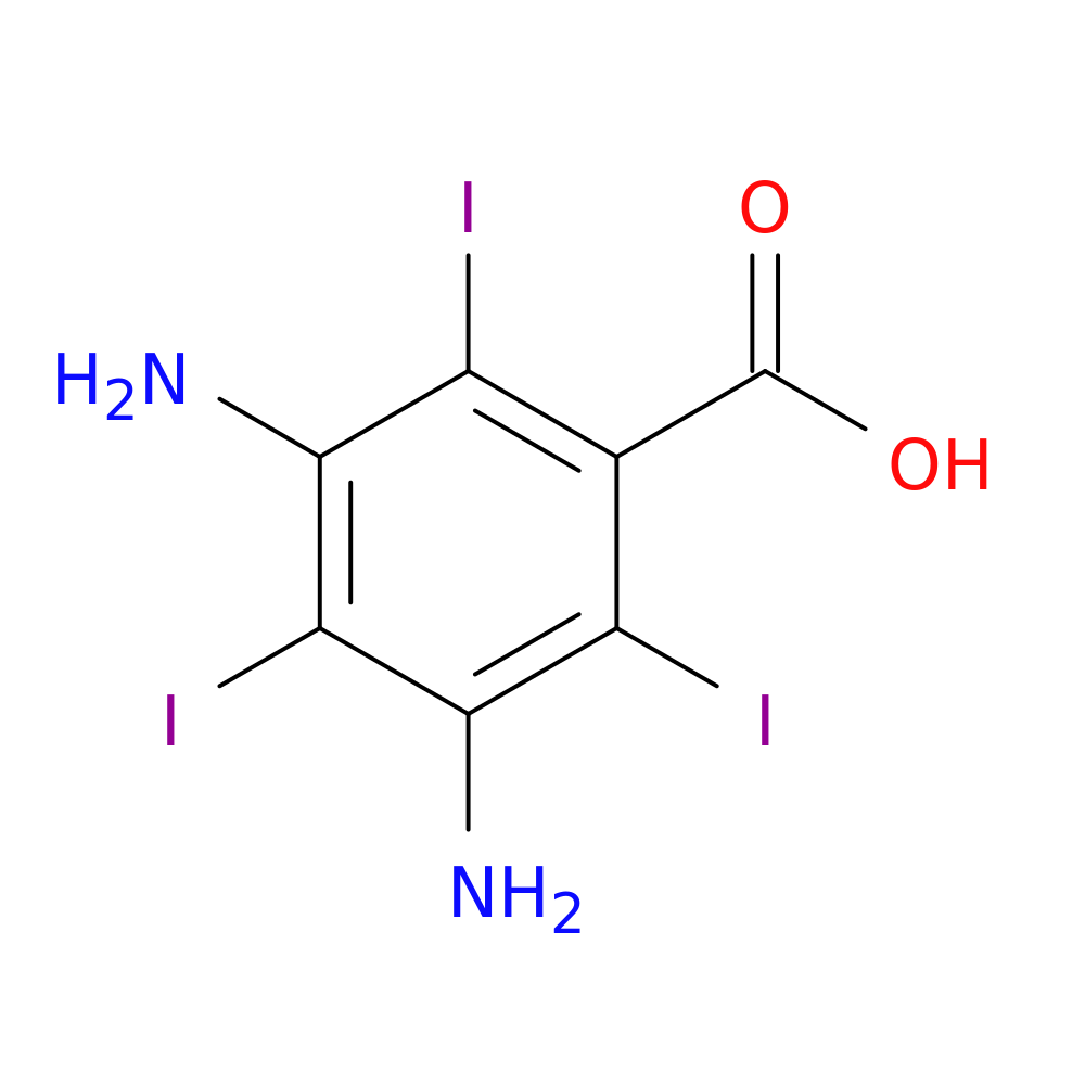 3,5-Diamino-2,4,6-triiodobenzoic acid