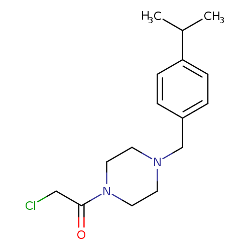 2-chloro-1-(4-{[4-(propan-2-yl)phenyl]methyl}piperazin-1-yl)ethan-1-one