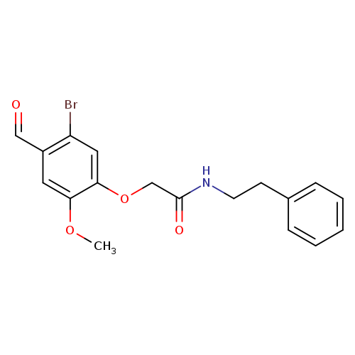 2-(5-bromo-4-formyl-2-methoxyphenoxy)-N-(2-phenylethyl)acetamide