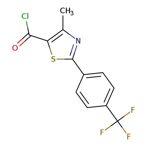 4-METHYL-2-[4-(TRIFLUOROMETHYL)PHENYL]-1,3-THIAZOLE-5-CARBONYL CHLORIDE