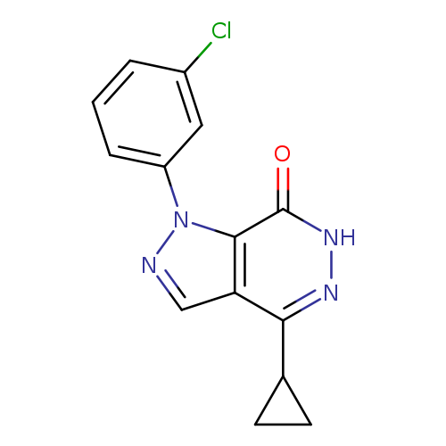 1-(3-CHLOROPHENYL)-4-CYCLOPROPYL-1,6-DIHYDRO-7H-PYRAZOLO[3,4-D]PYRIDAZIN-+