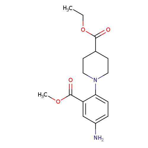 Ethyl 1-(4-amino-2-(methoxycarbonyl)phenyl)piperidine-4-carboxylate