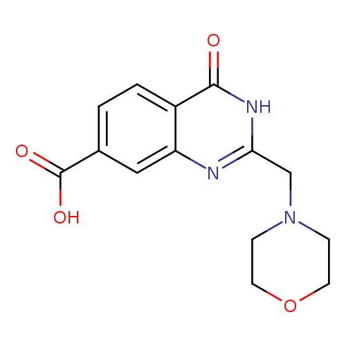 2-(morpholin-4-ylmethyl)-4-oxo-3,4-dihydroquinazoline-7-carboxylic acid