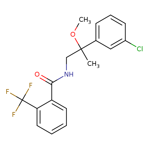 N-[2-(3-chlorophenyl)-2-methoxypropyl]-2-(trifluoromethyl)benzamide