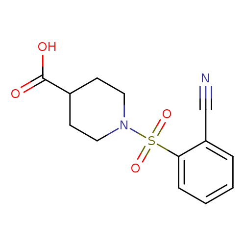 1-(2-cyanobenzenesulfonyl)piperidine-4-carboxylic acid