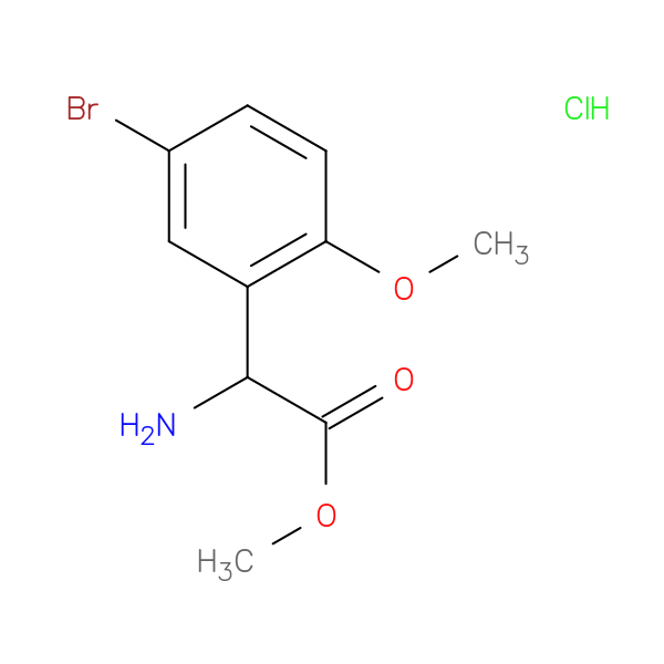 Methyl amino(5-bromo-2-methoxyphenyl)acetate hydrochloride