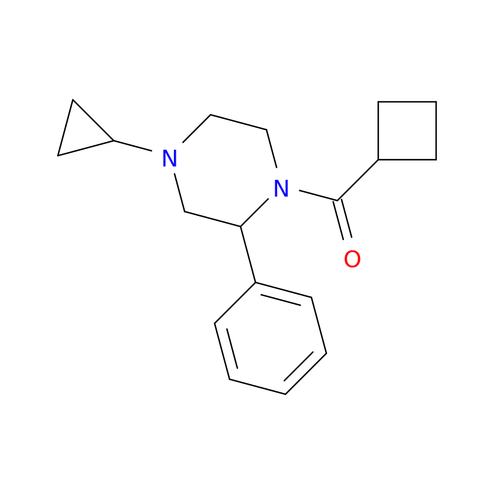 1-cyclobutanecarbonyl-4-cyclopropyl-2-phenylpiperazine