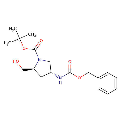 1-Pyrrolidinecarboxylic acid, 2-(hydroxymethyl)-4-[[(phenylmethoxy)carbonyl]amino]-, 1,1-dimethylethyl ester, (2S,4R)-