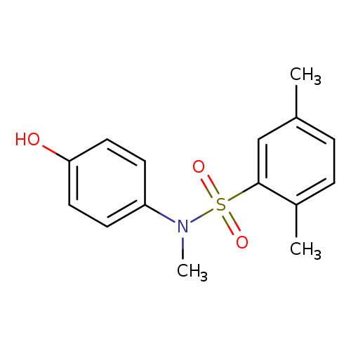 N-(4-hydroxyphenyl)-N,2,5-trimethylbenzene-1-sulfonamide