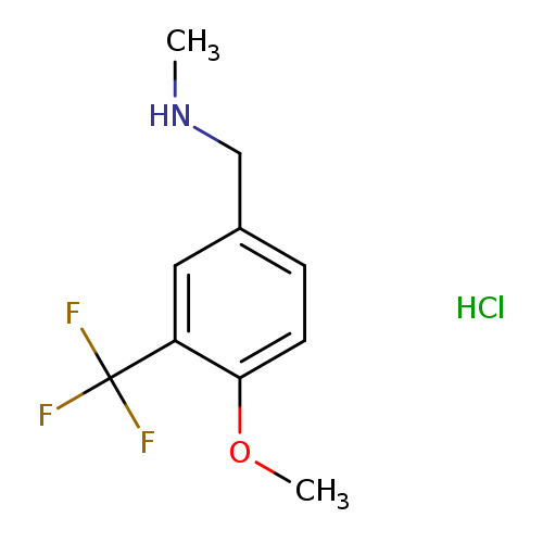{[4-methoxy-3-(trifluoromethyl)phenyl]methyl}(methyl)amine hydrochloride