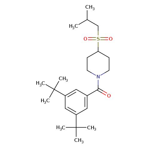 1-(3,5-di-tert-butylbenzoyl)-4-(2-methylpropanesulfonyl)piperidine