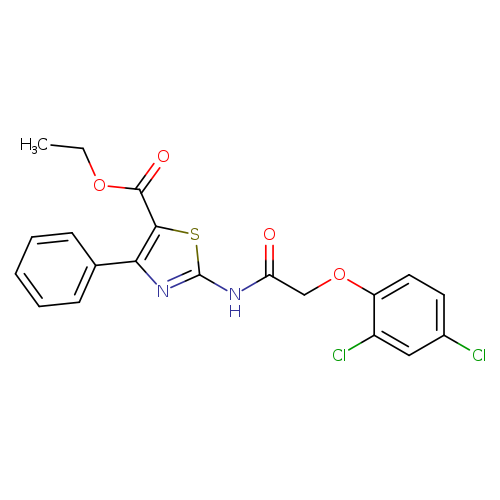 ethyl 2-[2-(2,4-dichlorophenoxy)acetamido]-4-phenyl-1,3-thiazole-5-carboxylate